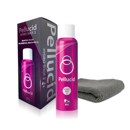 ペルシード(Pellucid) 親水ガラスコーティング剤 車用 ハイドロショット2 210ml クロス付属 PCD-810 高光沢 防汚 耐UV コーティング効果約6ヶ月持続