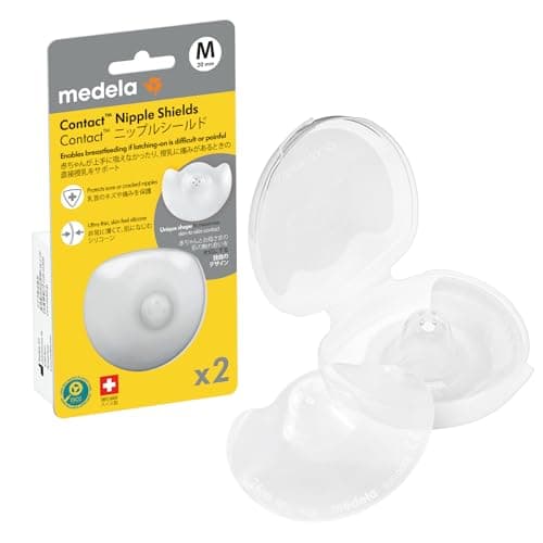 メデラ 乳頭保護器 コンタクトニップルシールド Mサイズ 20mm 2個入り 授乳中の乳首を保護 赤ちゃんの吸てつをサポート 母乳育児をやさしくサポート