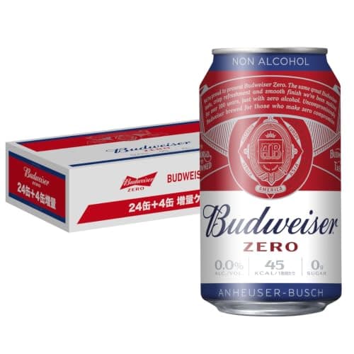【増量パック】バドワイザー ゼロ Budweiser ノンアルコールビール [ アルコール0.0% 330ml×28本(24+4) ]