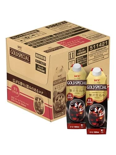 ゴールドスペシャルアイスコーヒー 甘さひかえめ 紙パック コーヒー 1000ml×12本