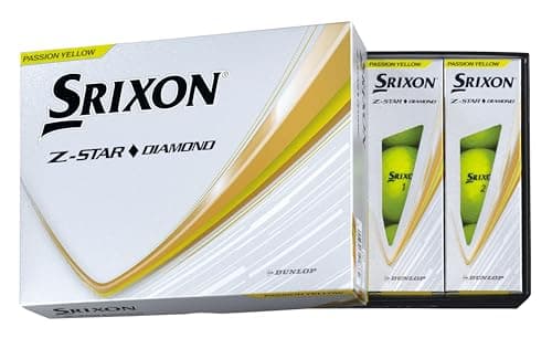 ダンロップゴルフボール SRIXON Z-STAR ダイアモンド 2025年モデル 1ダース(12個入り) プレミアムパッションイエロー