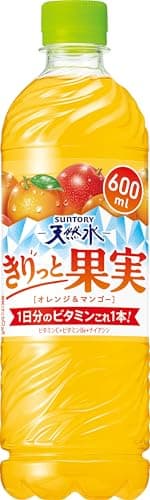サントリー 天然水 きりっと果実 オレンジ&マンゴー 600ml×24本 まとめ売り実施中