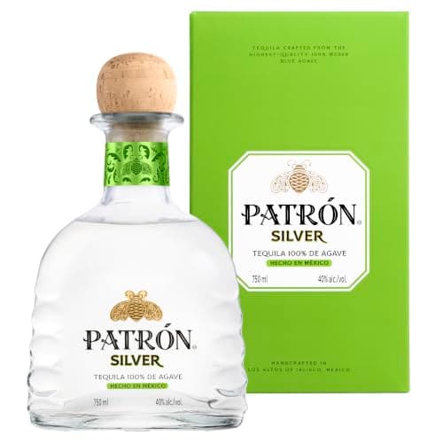 パトロン シルバー [プレミアム テキーラ メキシコ産 750ml 40% ] [ギフトBox入り] [正規品] - 100%ブルーアガベ / 手造り少量生産 / 世界No. 1スーパープレミアムテキーラ