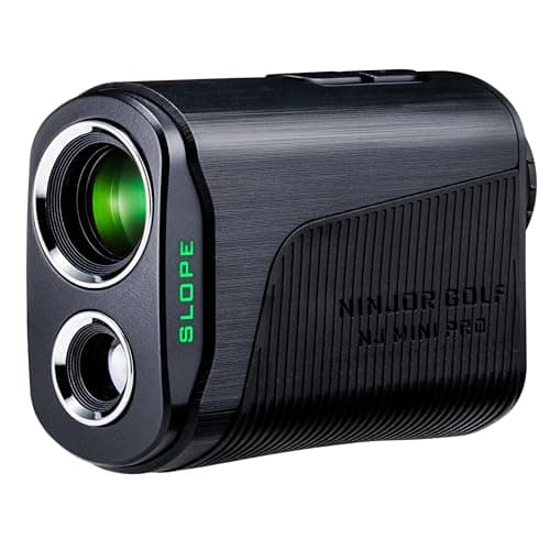 NINJOR GOLF ゴルフ レーザー 距離計 NJ MINI シリーズ コンパクトサイズ 122ｇ ゴルフ距離測定器 (PRO OLED, ブラック)