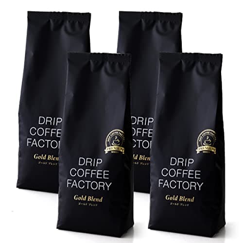 ドリップコーヒーファクトリー ゴールドブレンド コーヒー (粉 中挽き 2kg(500g×4袋))