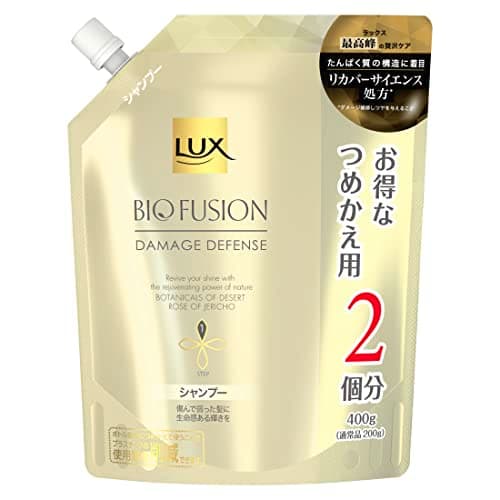 LUX(ラックス) バイオフュージョン ダメージディフェンス シャンプー 大容量 詰め替え 400g