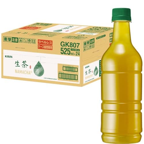 【Amazon.co.jp限定】キリン 生茶 お茶 ペットボトル 525ml 24本 ラベルレス 緑茶