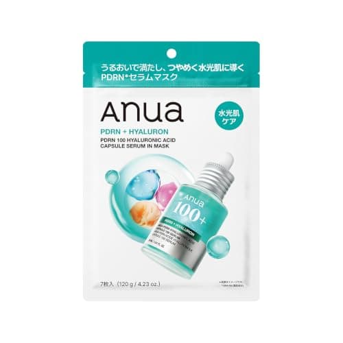 ANUA(アヌア) PDRN100ヒアルロン酸カプセルセラムマスクパック (7枚入り) フェイスマスク スキンケア【公式・正規品】