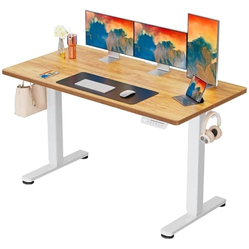 ErGear 電動 オフィスワークテーブル 昇降式デスク スタンディングデスク 幅160cm 耐荷重80kg 4段階高さメモリー機能 上下自動昇降