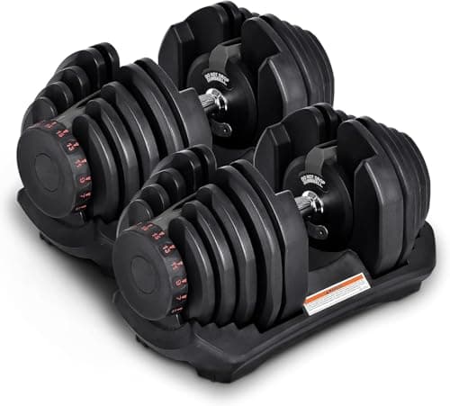 MOJEER ダンベル 可変式 24kg/40kg アジャスタブルダンベル 1個/2個セット 2.5～24kg/5~40kg 15/17段階調節 5秒で重量調整 クイックダンベル 筋トレ 002 (黒, 40kg×2)