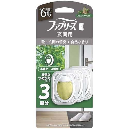 ファブリーズ 玄関用消臭・芳香剤 フォレスト＆シダーウッドの香り お得な詰め替えパック 7mL×3個
