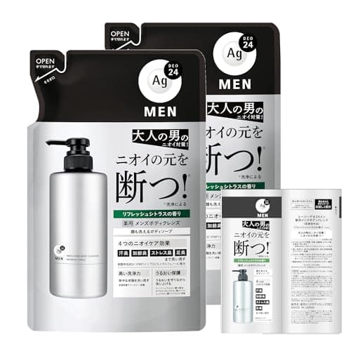 エージーデオ24 メン 薬用メンズ ボディクレンズ 詰め替え 420mL×2個セット+サンプル (医薬部外品)