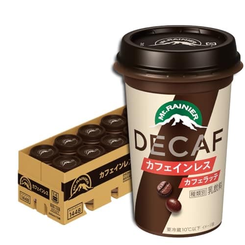 マウントレーニア カフェラテ カフェインレス 240ml 10本 コーヒー カフェオレ 飲み物 クール便 森永乳業