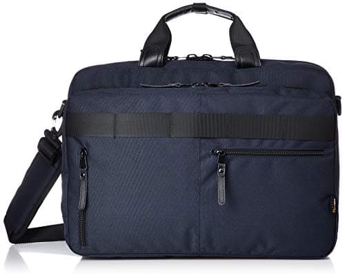 [ギャッツビー] メンズビジネスバッグ 撥水加工 出張対応 キャリーオン 15.6インチワイドPC対応 3WAY多機能 GB-AZ003 ネイビー