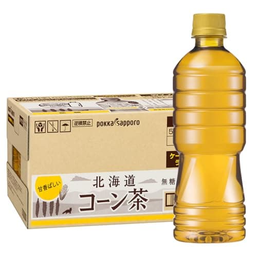 【Amazon.co.jp限定】北海道コーン茶 ラベルレス 525ml× 24本 ペットボトル［カフェインゼロ］