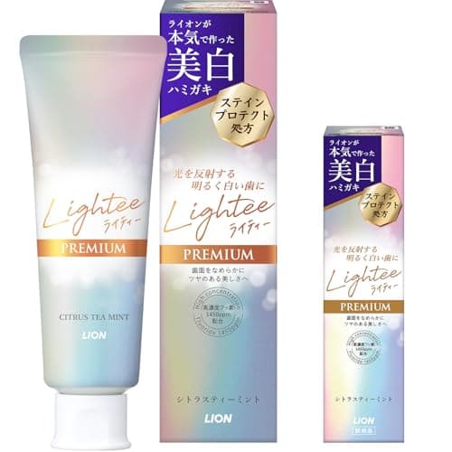 Lightee(ライティー) PREMIUM [医薬部外品] ホワイトニング ハミガキ シトラスティーミント ペースト 歯磨き粉 100g+ミニハミガキ付 【Amazon.co.jp限定】