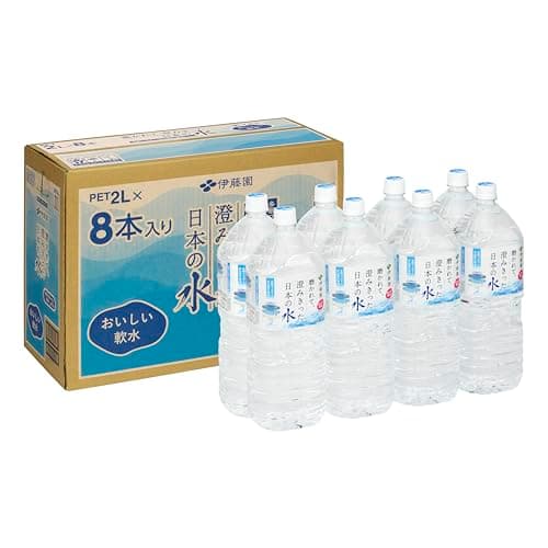 【Amazon.co.jp限定】伊藤園 磨かれて、澄みきった日本の水 2L×8本