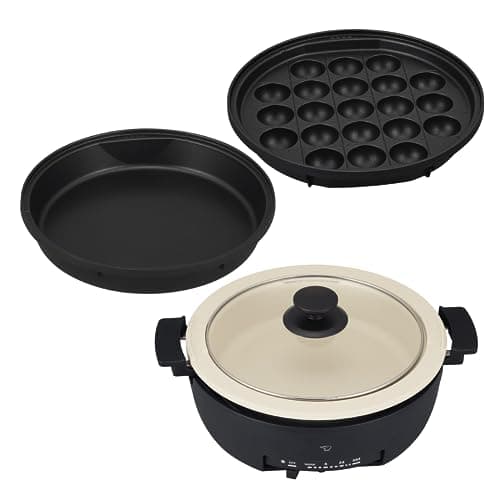 【WEB限定】象印 グリルなべ 3枚タイプ あじまる 土鍋風なべ たこ焼きプレート すき焼きなべ ブラック EP-FS30AM-BA