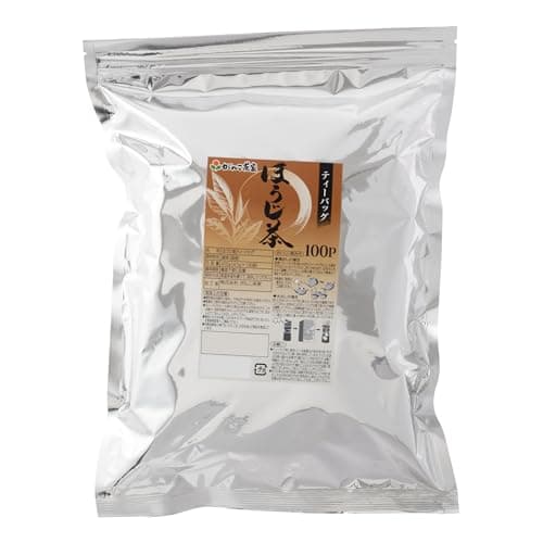 がんこ茶家 業務用 ほうじ茶 (大容量/ティーバッグ / 4.5g ×100袋) さっぱりとした味わい (アイス/ホット) 水出し (オフィス/家庭用) 日本茶