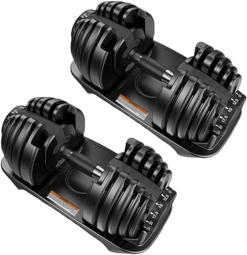 MOJEER ダンベル 可変式 24kg/40kg アジャスタブルダンベル 1個/2個セット 2.5～24kg/5~40kg 15/17段階調節 5秒で重量調整 クイックダンベル 筋トレ 002 (黒, 24kg×2)