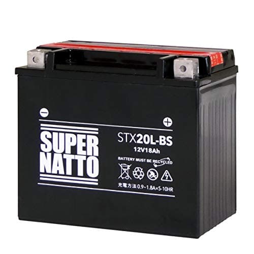 スーパーナット STX20L-BS ジェットスキー用バッテリー シールド型MF YTX20L-BS GTX20L-BS 互換