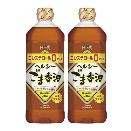 日清オイリオ ヘルシーごま香油 ペット 調合 ごま油 大容量 胡麻油 800g×2個
