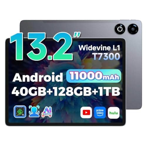 SVITOO Android16 タブレット 13インチ 2.2K 2240×1600解像度 T7300オクタコア 高齢者/初心者 大型タブレット