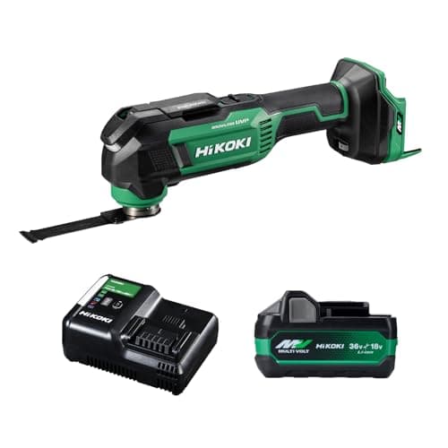 HiKOKI(ハイコーキ) 36V 充電式 マルチツール CV36DMA ワンアクションブレード交換 スターロック 軽量2.2kg 細径 蓄電池1個・充電器・ケース付 CV36DMA(XPZ)