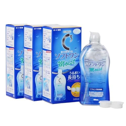 【EC限定】ロートCキューブソフトワンモイストコンタクトレンズ用消毒液 500ml × 3個パック