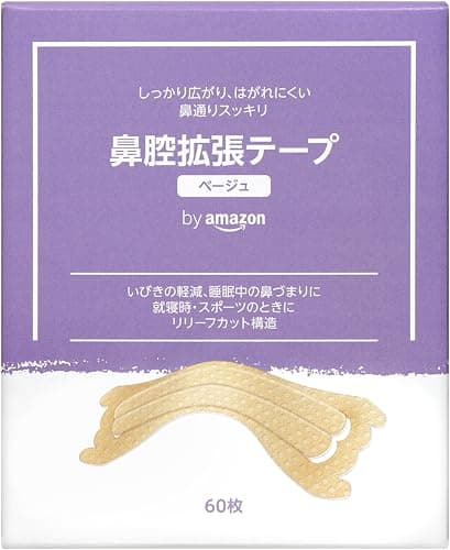 by Amazon 鼻腔拡張テープ ベージュ60枚入