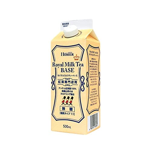 HOMER(ホーマー) ロイヤルミルクティーベース 無糖 500ml ×12本[紅茶専門店][希釈]