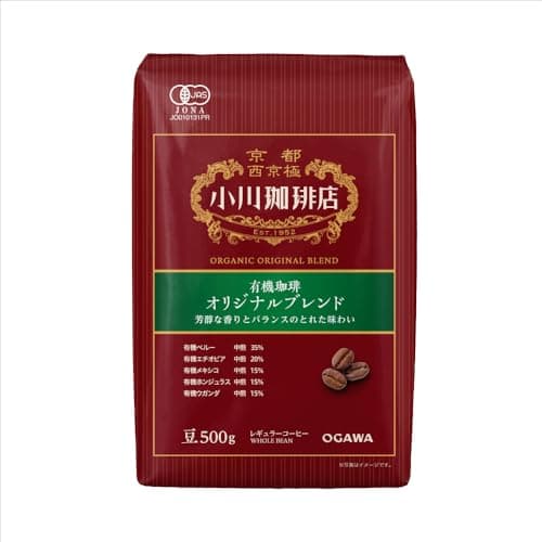 小川珈琲店 有機珈琲 オリジナルブレンド 豆 500g