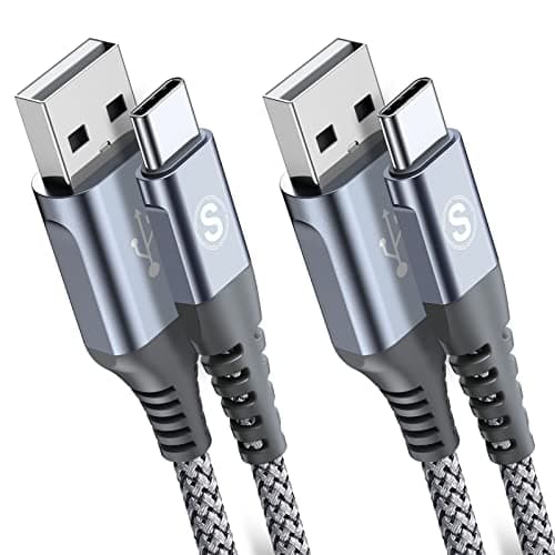 USB Cケーブル タイプc ケーブル 1M 2本セットiPhone 充電ケーブル たいぷしー充電器 3.1A急速充電 USB A to C 灰