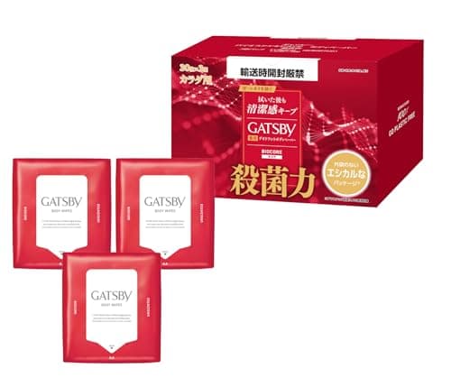 GATSBY(ギャツビー) 【医薬部外品】 バイオコアデオドラント ボディペーパー メンズ 無香性 [ 殺菌 ] [ 制汗 デオドラント ] メンズ ボディシート セット 外装袋レス仕様 30枚×3個