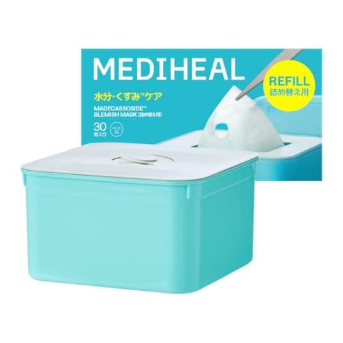MEDIHEAL(メディヒール)【詰め替え】マデカッソシド 30枚マスク 大容量 毎日使える 高保湿ケア うるおい肌 シートマスク フェイスマスク フェイスパック THE 365マスク