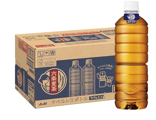 アサヒ飲料 六条麦茶 ラベルレスボトル [お茶] [ノンカフェイン] 660ミリリットル (x 24)