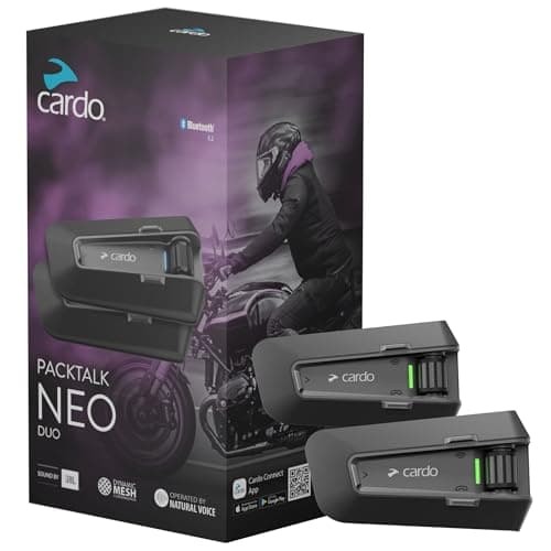 Cardo カルド バイク インカム PACKTALK NEO 1-15人用 2個セット PTN00101
