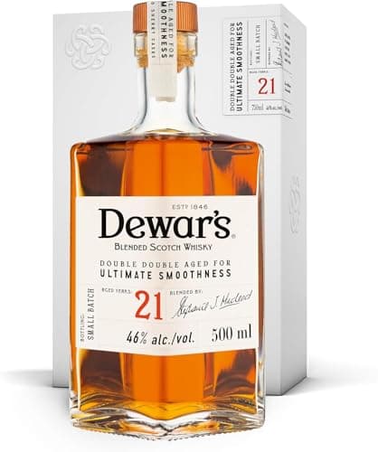 デュワーズ ダブルダブル 21年 [ ブレンデッド スコッチウイスキー スコットランド産 500ml 46%][ギフトBox入り][正規品]フレーバー(南国フルーツ/シナモン) オロロソシェリー樽フィニッシュ - スコッチウイスキー国内売上No. 1