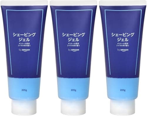 by Amazon シェービングジェル シトラスの香り 205g × 3本パック(SOLIMO)