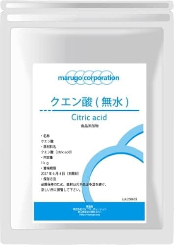 marugo（マルゴ）クエン酸 粉末 食用 1kg 食品添加物 掃除 サプリメント