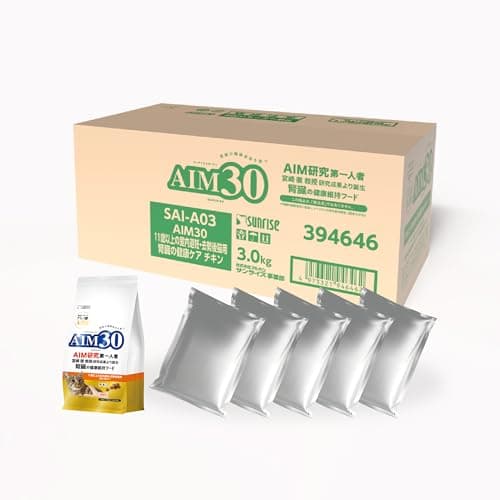 AIM30 11歳以上の室内避妊・去勢後猫用 腎臓の健康ケア 3.0kg(600g×5袋入) キャットハウス付
