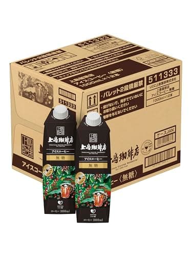 上島珈琲店 アイスコーヒー 無糖 紙パック 1000ml×12本
