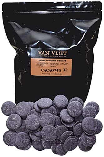 オーガニック クーベルチュールチョコレートダーク74％1kg 有機JAS認証 完全無添加 ダーク 非アルカリ処理 VAN VLiET グルテンフリー ヴィーガン