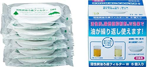 高木金属工業 活性炭油ろ過フィルター カートリッジ 日本製 ５個セット 酸化値抑制剤入り KWF-5P