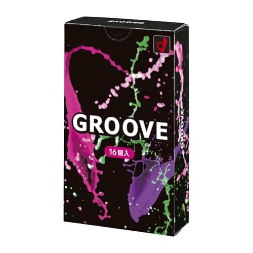 オカモトコンドームズ オカモト コンドーム GROOVE(グルーヴ)16個入 潤滑 密着 ゼリー 【Amazon.co.jp限定】