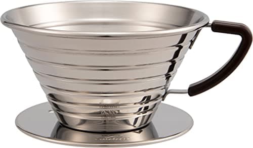 カリタ Kalita ステンレス製 でお湯が冷めにくい コーヒー ドリッパー ウェーブシリーズ 2~4人用 185S 日本製 ドリップ 器具 二人用 四人用 2杯用 4杯用 喫茶店 カフェ おしゃれ キャンプ アウトドア 喫茶店 アンティーク 結婚 祝い プレゼント 誕生日 女性 男性 還暦 退職 記念日 ギフト 贈り物 還暦 敬老