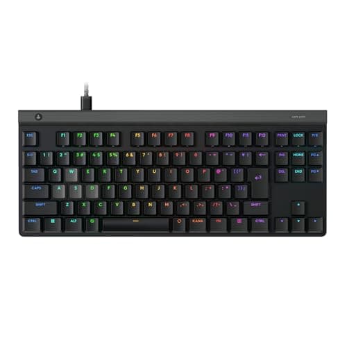 【Amazon.co.jp限定】Logicool G ラピッドトリガー G515 RAPID TKL 薄型 ゲーミングキーボード G515-TKL-RTBKd アクチュエーションポイント 調整可能 日本語配列 押下圧 35g 有線 テンキーレス 磁気式アナログスイッチ ロープロファイル LIGHTSYNC RGB キーボード 国内正規品※Amazon.co.jp限定 壁紙ダウンロード付き