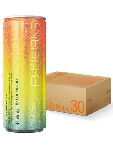 [ 頑張るあなたに、最高のエナジーを。 ] ENERICHE エネリッシュ エナジードリンク ゼロカロリー エナドリ 250ml×30本（トロピカル）