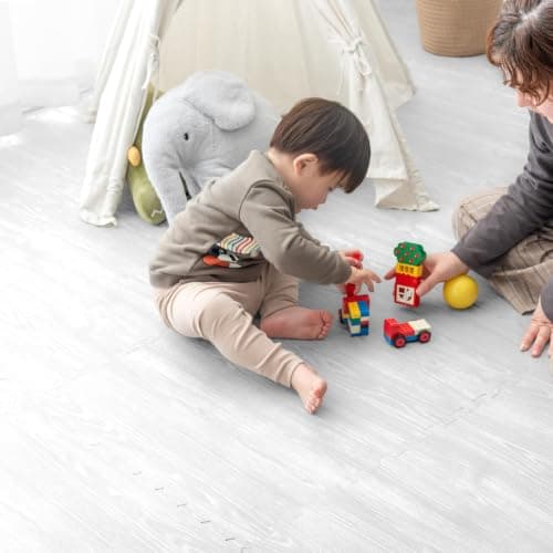 タンスのゲン ジョイントマット 大判59cm 厚み10mm 6畳用 32枚組 木目調 防音 保温性 床暖房対応 18700013(82468)