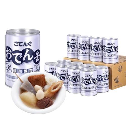 【Amazon.co.jp限定】公式 こてんぐ おでん缶 牛すじ大根入り長期保存 5年保存 ギフト 7号缶/12入 離れて暮らすたいせつな人へ 缶詰 非常食 保存食 防災 備蓄 ローリングストック 缶切り不要